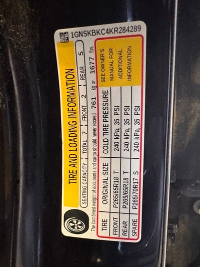 2019 Chevrolet Tahoe LT