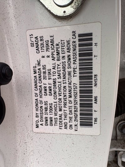 2015 Honda Civic LX