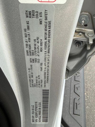 2026 RAM Ram 1500 Rebel