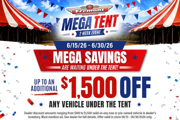 Fremont tent sale